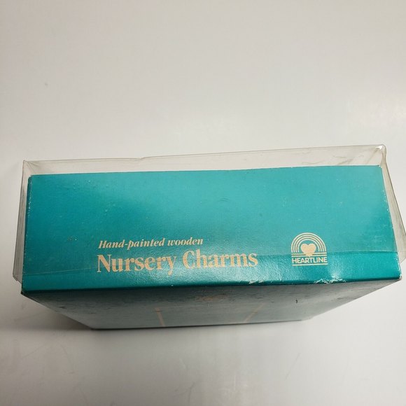 Vintage Sevi Wood Display Nursery Charms NOS Painted Baby Carriage Italy - Picture 7 of 8